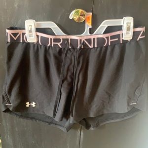 Size medium, black Under Armour shorts